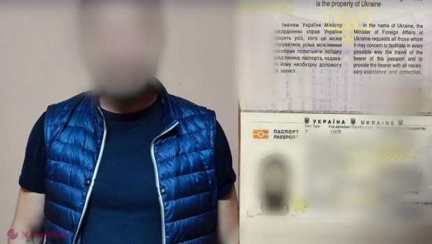 Rus căutat de INTERPOL, reținut la punctul de trecere a frontierei Leușeni-Albița. Bărbatul a prezentat polițiștilor de frontieră un pașaport al Ucrainei FALS