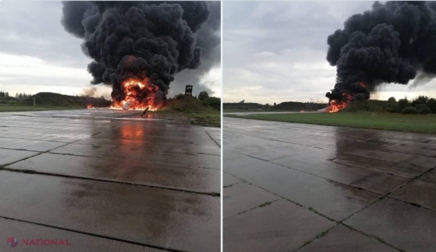 FOTO // Armata ucraineană a reușit să distrugă primul bombardier nuclear strategic al Rusiei, într-un atac cu drone asupra unei baze aeriene 