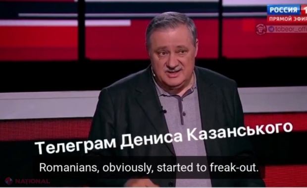 VIDEO // Un propagandist al lui Putin AMENINȚĂ România: ​„I-aş bombarda pe români. Ştiţi de ce?