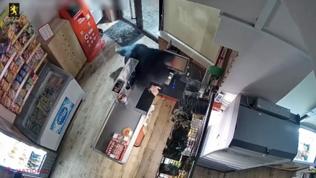 VIDEO // Tânăr de 18 ani, spaima proprietarilor de magazine și cafenele din centrul capitalei. Hoțul spărgea ușile noaptea și fura tot ce-i cădea sub mână