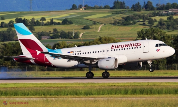 Compania aeriană germană low cost „Eurowings” ar putea efectua zboruri din Chișinău, anunță Spînu