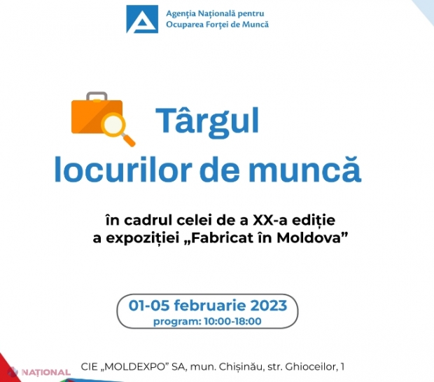 Agenții economici, invitați să participe la Târgul locurilor de muncă de la „Moldexpo”