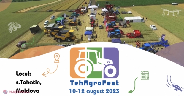 Expoziție de tehnică agricolă, organizată în câmp deschis la Tohatin