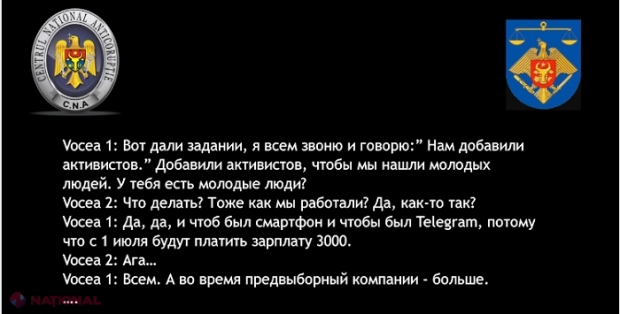 AUDIO // Interceptări: Câte 400 de lei pentru participarea la proteste, 1 000 de lei autobuzul care îi aduce la Chișinău și „salarii” de 3 000 - 5 000 de lei pentru activiștii condamnatului Șor plătiți pentru destabilizări: „Moscova va trimite”