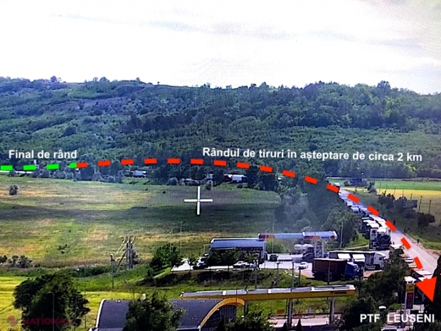 RECORD al numărului de TIR-uri care au trecut frontiera prin punctul Leușeni-Albița: Autoritățile anunță că șirul de așteptare al autocamioanelor s-a redus la doi kilometri