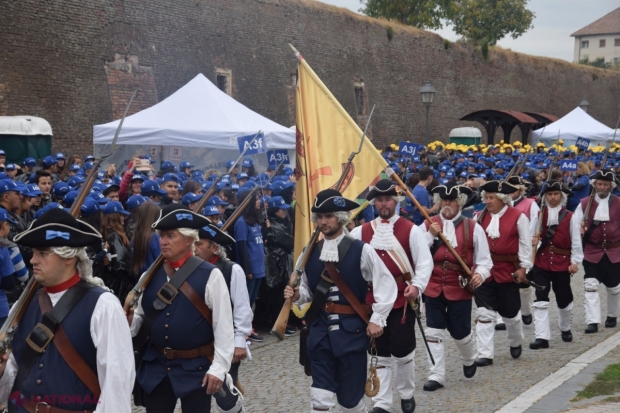 FOTO // RECORD MONDIAL stabilit la Alba Iulia: Cea mai MARE HARTĂ a unei țări formate din oameni, harta României!