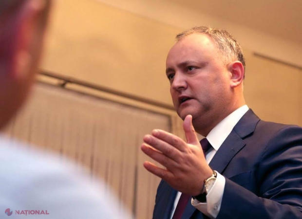 Dodon i-a transmis lui Plahotniuc că are mai multă LEGITIMITATE decât „Guvernul nocturn” și spune că va ÎNCHIDE Biroul NATO de la Chișinău