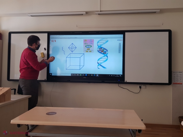 INOVAȚIE // Rețeaua de licee „Orizont”, PRIMA instituție de învățământ din R. Moldova dotată cu table digitale de ultimă generație: „Implementăm acest sistem la filiala Durlești, dar la anul în fiecare clasă vor fi asemenea table inteligente”