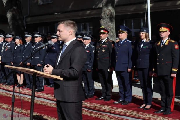 FOTO // Adrian Dupu, la ceremonia de depunere a jurământului de către noua promoție de studenți ai Academiei „Ștefan cel Mare