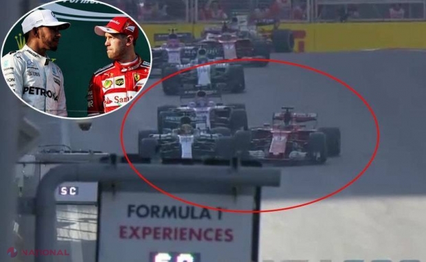 Scandal MONSTRU în Formula 1, după ce Hamilton l-a şicanat pe Vettel, iar germanul a intrat intenţionat în britanic! 