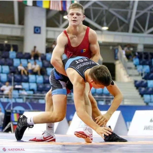 FOTO // Luptătorul Alexandru Solovei, vicecampion MONDIAL în Iordania. Discipolul lui Mihail Cucul a ratat la mustață AURUL