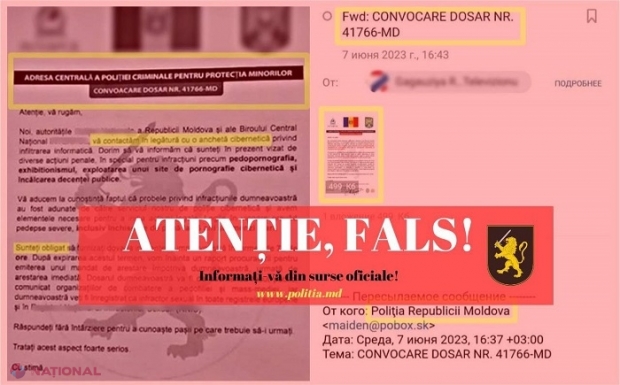 Poliția avertizează cetățenii R. Moldova despre un nou tip de ESCROCHERIE: Mesaje false din numele autorităților și solicitări de bani