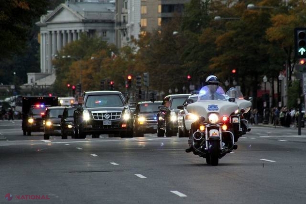 VIDEO // Cortegiul IMPRESIONANT al lui Barack Obama. Putin l-a DEPĂȘIT la acest capitol