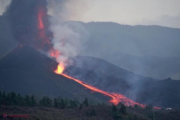 Lava vulcanului La Palma a ars 258 de hectare şi a distrus 589 de construcţii. Erupția continuă