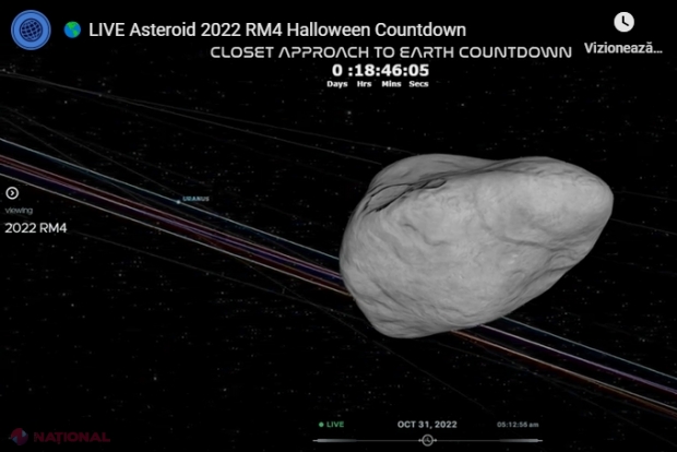 LIVE VIDEO // Un asteroid gigant se îndreaptă spre Terra cu o viteză de 52.000 km/h: NASA confirmă