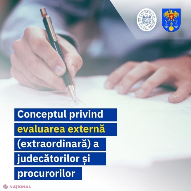 DOC // Misiune INTERNAȚIONALĂ formată din șapte membri: Ministerul Justiției a publicat proiectul de Concept privind EVALUAREA EXTERNĂ a judecătorilor și procurorilor