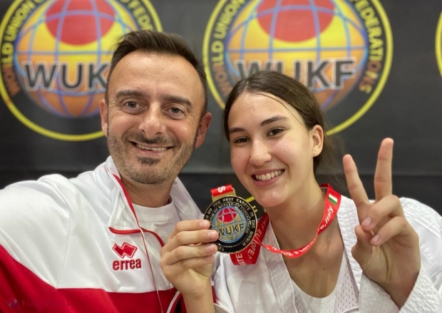 O sportivă originară din Bălți a făcut INSTRUCȚIE cu adversarele de la Campionatului European de Karate WUKF