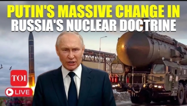 Marginalizat de toată lumea, Putin modifică doctrina nucleară: Rusia poate folosi arme nucleare chiar dacă e atacată cu arme convenţionale