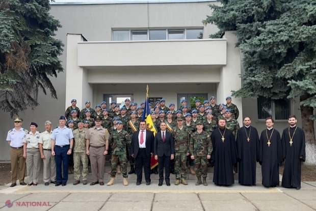 Preoți de la Mitropolia Basarabiei, ceremonial religios la detașarea celui de-al 21-lea contingent de pacificatori la misiunea KFOR din Kosovo