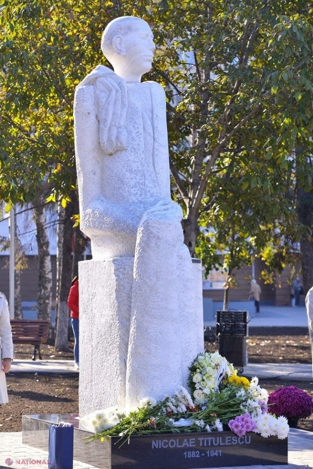 Un monument al lui Nicolae Titulescu, fost ministru român de Externe, inaugurat la Chișinău