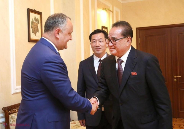 Trimișii DICRATORULUI Kim Jong-un au fost primiți de Dodon. Șeful statului vrea să dezvolte relațiile de PRIETENIE cu „un nebun cu arme NUCLEARE”?