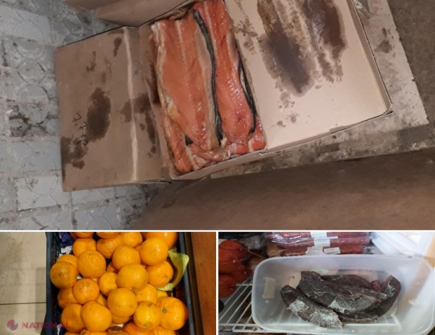 FOTO // Nereguli la nouă HIPERMARKETURI și centre comerciale din Chișinău, dar și la DEPOZITE de păstrare a cărnii: Inspectorii ANSA au interzis comercializarea a 4 800 de kg de alimente 