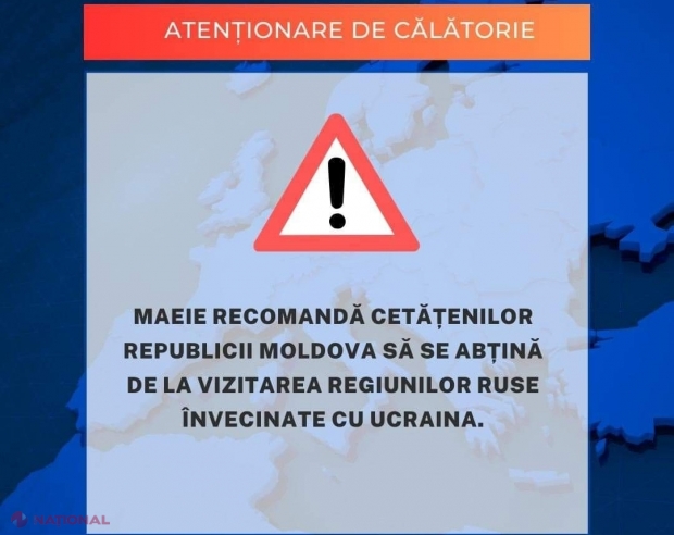 Cetățenii R. Moldova sunt îndemnați să păraseasca de URGENȚĂ regiunile din Federația Rusă aflate la granița cu Ucraina