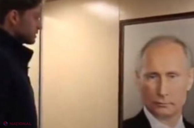 VIDEO // Cum reacționează locatarii unui bloc din Rusia când văd un portret cu Vladimir Putin în lift. „Toți vor primi acum o vizită din partea FSB