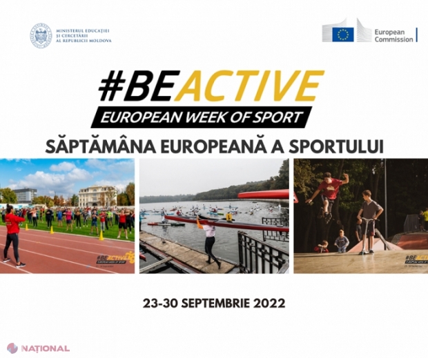 Săptămâna Europeană a Sportului, desfășurată în R. Moldova până la finele lunii septembrie