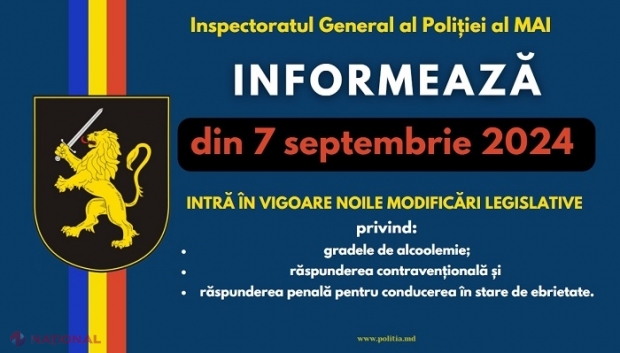 REGULI NOI pentru șoferi, începând cu 7 septembrie: Cifre schimbate pentru determinarea stării de ebrietate alcoolică și amenzi de până la 150 000 de lei