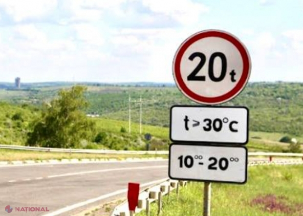 IMPORTANT! Mașinile de mare tonaj, interzise pe drumurile din R. Moldova, dacă temperaturile depășesc 30 de grade Celsius: Amenzi de până la 15 mii de lei