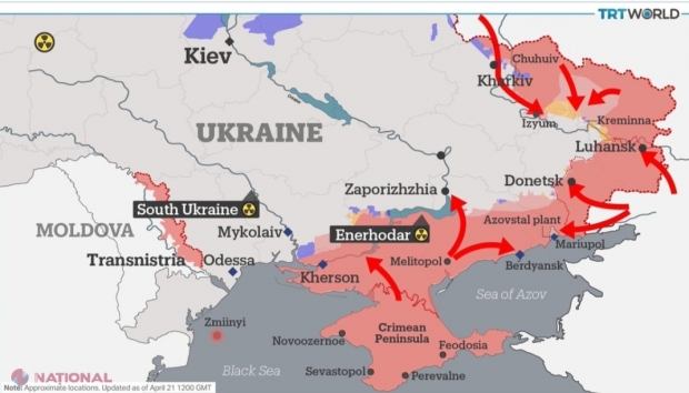 Putin nu a renunțat la intenția sa de a ajunge cu trupele rusești în R. Moldova. Colonel ucrainean: Rusia vrea să cucerească regiunile Mikolaiv și Odesa. Accesul spre Transnistria este o problemă strategică pentru Putin