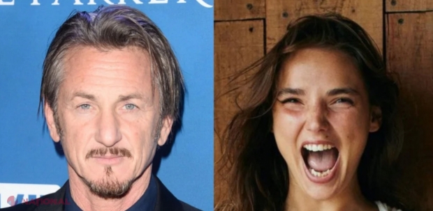 FOTO // Un model din R. Moldova, noua iubită a celebrului actor american Sean Penn. Cei doi au fost suprinși sărutându-se pe străzile din Madrid 