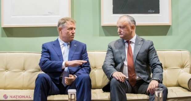 Dodon, „cele mai calde felicitări” pentru Iohannis: „Țin să aduc, în mod aparte, mulțumiri poporului român și domnului Iohannis personal pentru susținerea acordată Republicii Moldova în lupta împotriva răspândirii Covid-19”