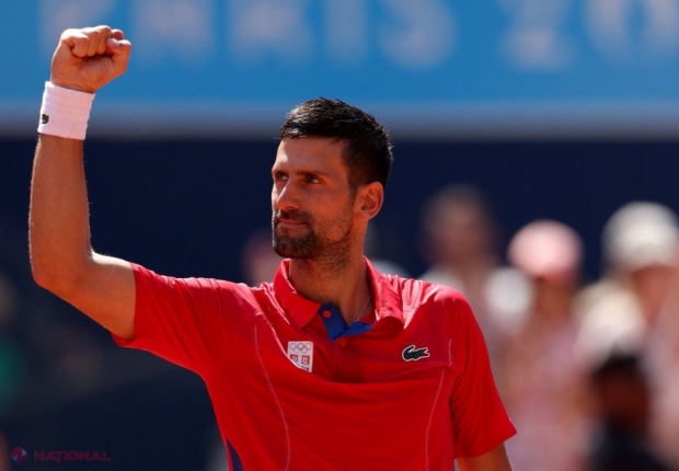 Novak Djokovic, sportivul zilei la Jocurile Olimpice. Nole s-a calificat în sferturile de finală de la Paris