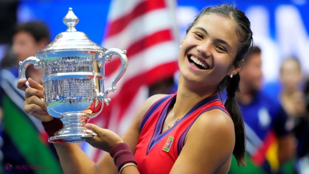 Adolescenta Emma Răducan a scris ISTORIE la New York, după ce şi-a adjudecat titlul de campioană la US Open. Așa ceva nu s-a mai întâmplat în istoria sportului alb