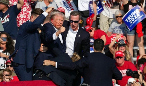 VIDEO // Donald Trump, RĂNIT şi evacuat plin de SÂNGE în timpul unui miting. Un individ care a tras mai multe focuri de armă a fost UCIS de o echipă de contra lunetiști a Secret Service. Prima reacție a lui Joe Biden după tentativa de asasinat