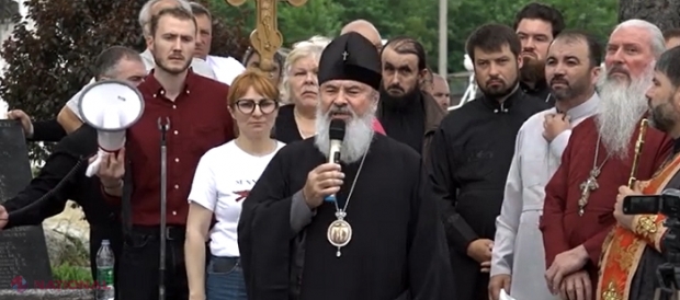 VIDEO // Episcopul Marchel, huiduit la Răuțel: „Nu mai vrem niciun pic de episcop bolșevic!”, „Jos Marchel!”