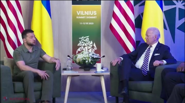 VIDEO // Biden, după întâlnirea cu Zelenski la Vilnius: „Lumea este unită datorită Ucrainei. Este extraordinar”. Mesajul prietenesc de la final