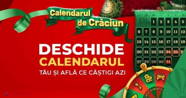 Calendarul de Crăciun v-a pregătit noi SURPRIZE și prelungește sărbătorile de iarnă pe 7777.md. MISIUNILE pot fi finalizate până la 10 ianuarie 2022