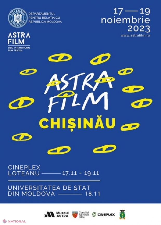 PROGRAM // La CINEMA, în WEEKEND: Filmele proiectate gratuit la Cineplex Loteanu, în cadrul Festivalului „Astra Film Chișinău”, cu susținerea DRRM