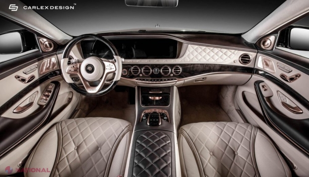 GALERIE FOTO // Luxul suprem: Cum arată un Maybach cu interior din AUR