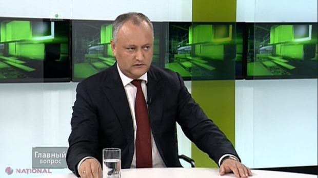 Dodon nu vrea să piardă pârghiile puterii şi le va recomanda DEPUTAŢILOR socialişti să NU voteze Guvernul Grosu: „Nu vom permite ca R. Moldova să fie guvernată de ONG-işti”