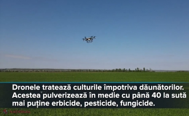 DRONE pentru agricultorii din R. Moldova, în loc de tractoare şi stropitoare