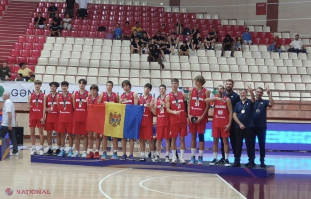 Medalie de bronz pentru echipa masculină de baschet a Republicii Moldova, la Campionatul European de Baschet U-18