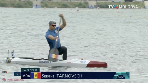 FOTO // Serghei Tarnovschi, în FINALA de la canoe simplu pe distanța de 1 000 de metri. Ucraineanul naturalizat a terminat al doilea cursa din semifinala sa și va lupta pentru o MEDALIE la Paris