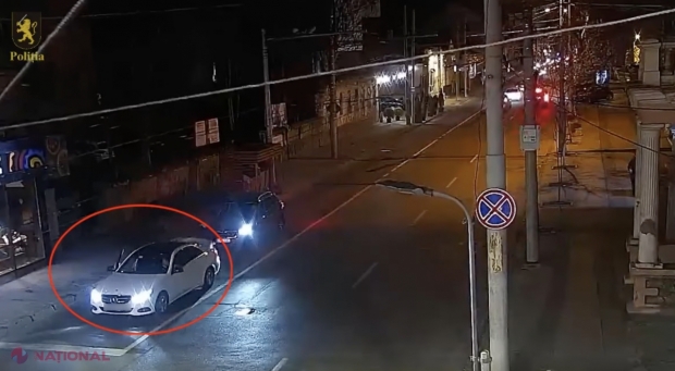 VIDEO // Fiecare cu GIROFARUL său. Conducătorul unui „Mercedes” și-a instalat un dispozitiv special de semnalizare și făcea slalom pe străzile capitalei, inclusiv a trecut pe culoarea ROȘIE a semaforului