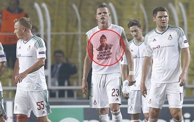 FOTO // Mesajul afişat în Turcia de un fotbalist rus! Ce scria sub poza cu Putin