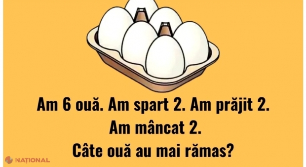 Test IQ pentru genii // Câte ouă rămân? 99% din oameni nu știu să răspundă corect în 5 secunde!