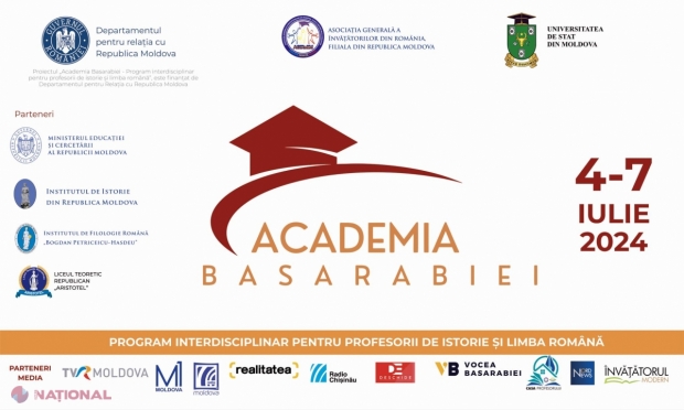 „Academia Basarabiei”, un nou PROIECT pentru profesorii de istorie și limba ROMÂNĂ din R. Moldova